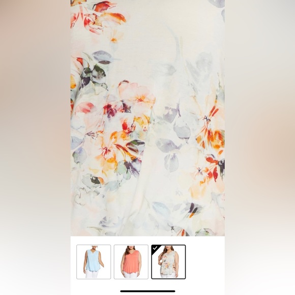 NYDJ Pleat Back Sleeveless Blouse - Picture 3 of 5